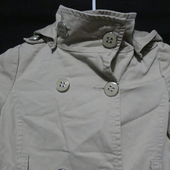 JOE FRESH KIDS | small 6-7 years | Beige Hooded Trench Coat - Picture 5 of 15